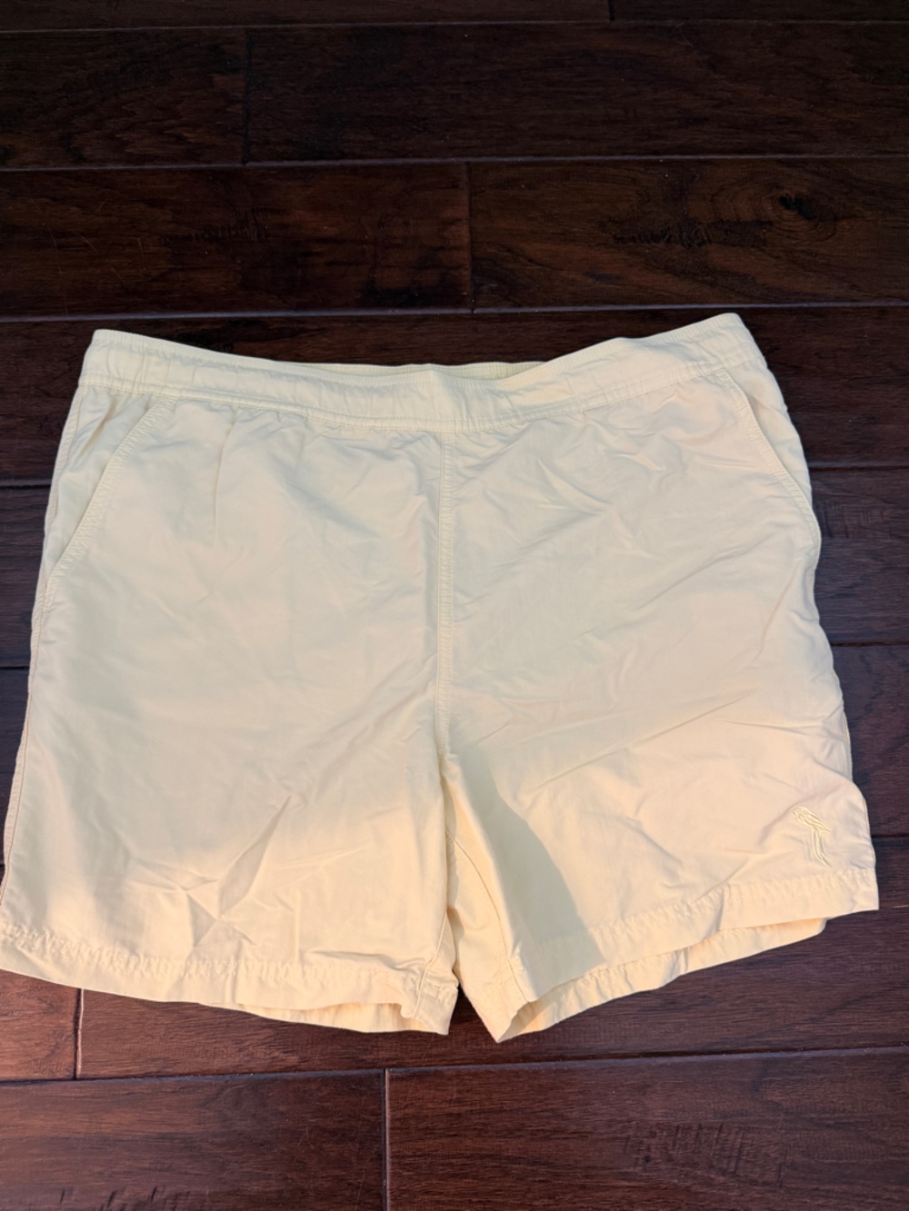 Men’s butter yellow swim shorts